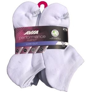AVIA 10 Pair Low Cut Socks New!